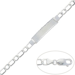 [AG138] PULSERA CON PLACA PLATA 925MM - 6.50MM