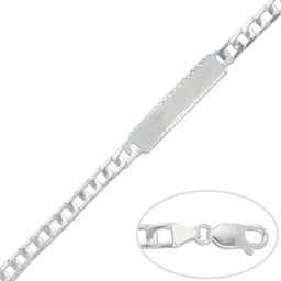 [AG132] PULSERA CON PLACA PLATA 925MM - 6.50MM 