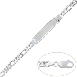 [AG140] PULSERA CON PLACA PLATA 925MM - 7MM