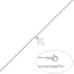 [AG152] PULSERA CRUZ PLATA 925MM