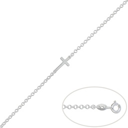 [AG106] PULSERA CRUZ PLATA 925MM