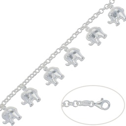 [AG194] PULSERA ELEFANTES PLATA 925MM