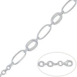 [AG207] PULSERA ESLABONES PLATA 925MM