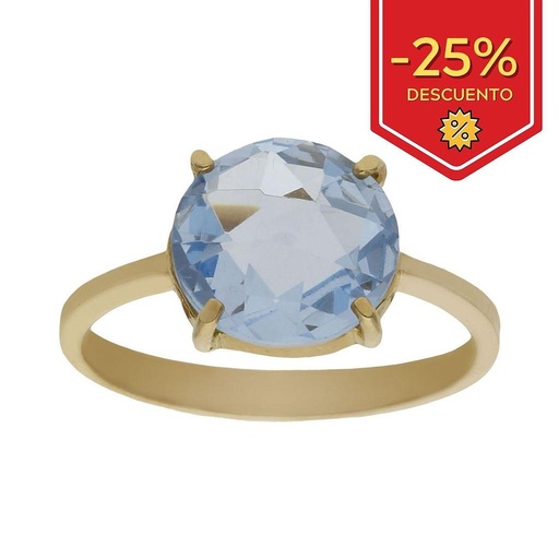 SORTIJA ORO 18KL - PIEDRA AZUL