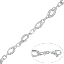 [AG198] PULSERA ESLABONES PLATA 925MM