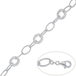 [AG204] PULSERA ESLABONES PLATA 925MM