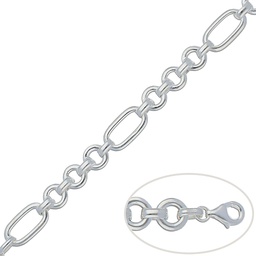 [AG206] PULSERA ESLABONES PLATA 925MM