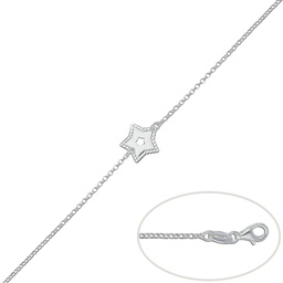 [AG156] PULSERA ESTRELLA PLATA 925MM