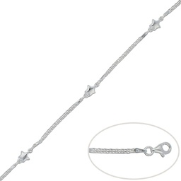 [AG183] PULSERA ESTRELLAS PLATA 925MM