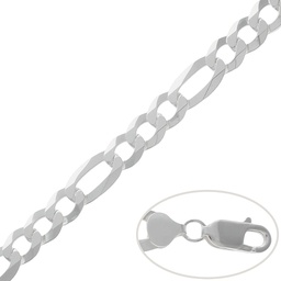 [AG461] CADENA PLATA 925MM 3x1 - 10MM