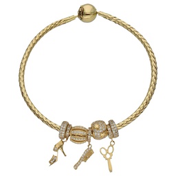 [CH9] PULSERA FLEXIBLE ORO 18KL - FASHION