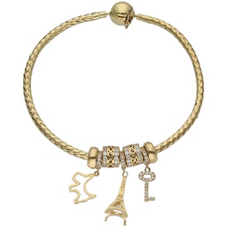 [CH5] PULSERA FLEXIBLE ORO 18KL - TU VIDA