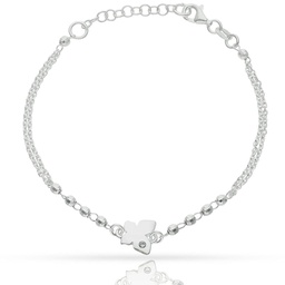 [AG303] PULSERA FLOR + BOLAS PLATA 925MM (copia)