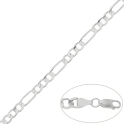 [AG422] CADENA PLATA 925MM 3x1 - 6MM