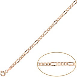 [PU1277] PULSERA HUECA ORO 18KL 3x1 - 3MM