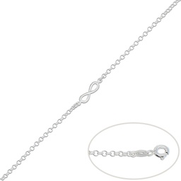 [AG108] PULSERA INFINITO PLATA 925MM