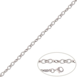 [PU1085] PULSERA INFINITOS ORO BLANCO 18KL 