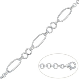 [AG199] PULSERA INFINITOS PLATA 925MM