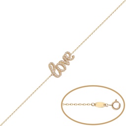 [PU1034] PULSERA LOVE ORO 18KL CIRCONITAS