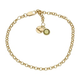 [HT101V] PULSERA MI HISTORIA 3MM ORO 18KL - VERDE