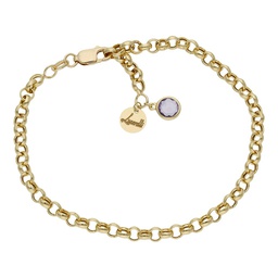 [HT102L] PULSERA MI HISTORIA 4MM ORO 18KL - LILA