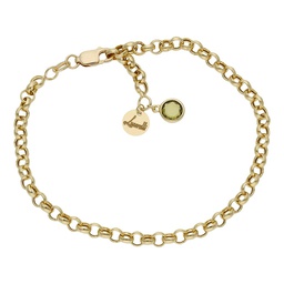 [HT102V] PULSERA MI HISTORIA 4MM ORO 18KL - VERDE