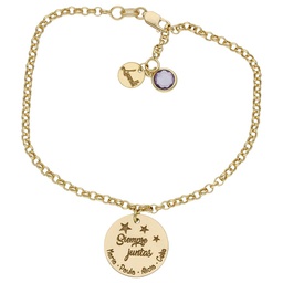 [HT115] PULSERA MI HISTORIA AMIGAS ORO 18KL