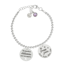 [AG3207] PULSERA MI HISTORIA BOLAS AMIGAS PLATA 925MM