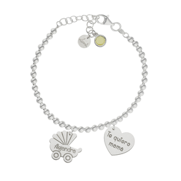 [AG3213] PULSERA MI HISTORIA BOLAS CARRITO PLATA 925MM