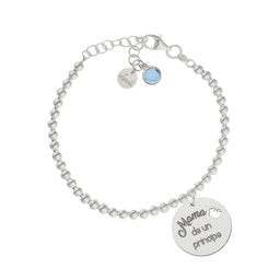 [AG3211] PULSERA MI HISTORIA BOLAS PRINCIPE PLATA 925MM