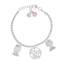 [AG3203] PULSERA MI HISTORIA BOLAS TITA PLATA 925MM