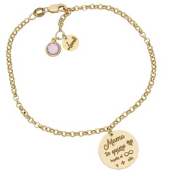 [HT129] PULSERA MI HISTORIA INFINITO ORO 18KL