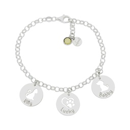 [AG3013] PULSERA MI HISTORIA MASCOTAS PLATA 925MM