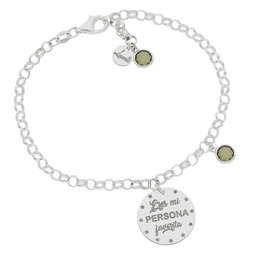 [AG3019] PULSERA MI HISTORIA PERSONA FAVORITA PLATA 925MM