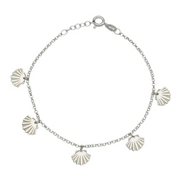 [AG263] PULSERA MINI CHARMS CONCHAS PLATA 925MM