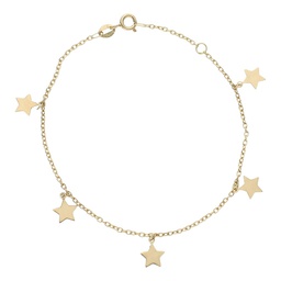 [PU1387] PULSERA MINI CHARMS ESTRELLAS ORO 18KL