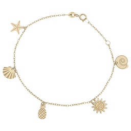 [PU1396] PULSERA MINI CHARMS MIX ORO 18KL