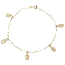 [PU1395] PULSERA MINI CHARMS PIÑAS ORO 18KL