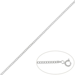 [AG446] CADENA PLATA 925MM BARBADA - 2MM