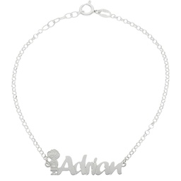 [AG215] PULSERA NIÑO + NOMBRE PLATA 925MM