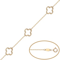 [PU1057] PULSERA ORO 18KL - 3 FLORES