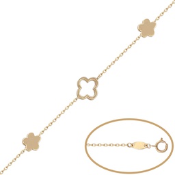 [PU1053] PULSERA ORO 18KL - 3 FLORES