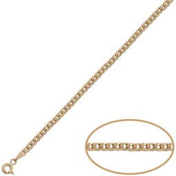 [PU1213] PULSERA ORO 18KL BARBADA HUECA - 3MM