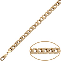 [PU1208] PULSERA ORO 18KL BARBADA HUECA - 7MM