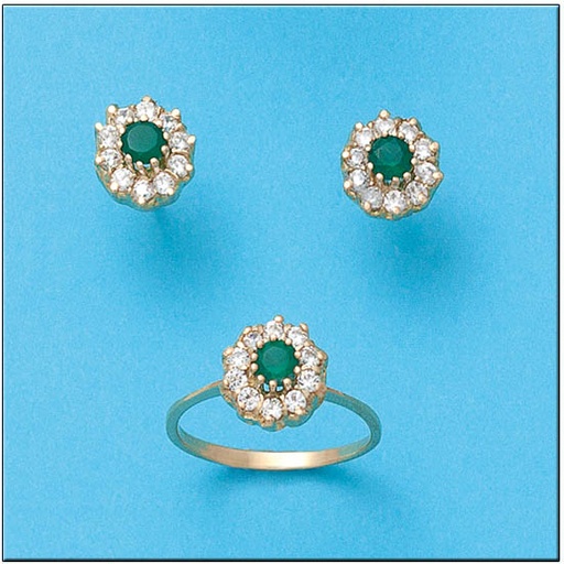 SORTIJA ORO 18KL CRISOPAL VERDE