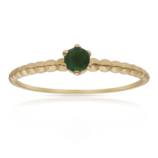 SORTIJA ORO 18KL ESMERALDA FINA