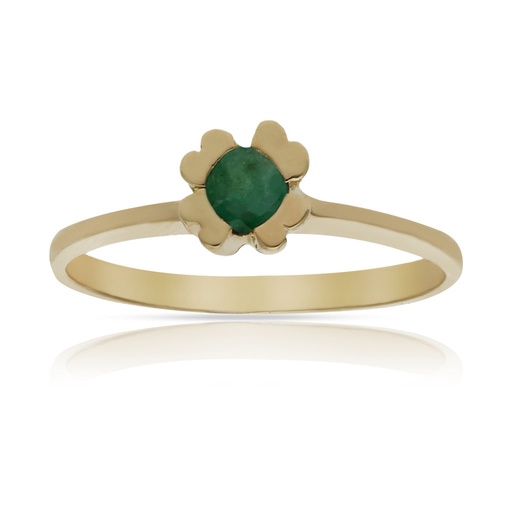 SORTIJA ORO 18KL ESMERALDA FINA
