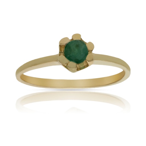 SORTIJA ORO 18KL ESMERALDA FINA