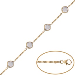 [PU1023] PULSERA ORO 18KL PIEDRA CIRCONITA