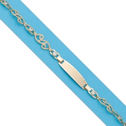 [PU981] PULSERA ORO 18KL TROQUELADA CIRCONITAS